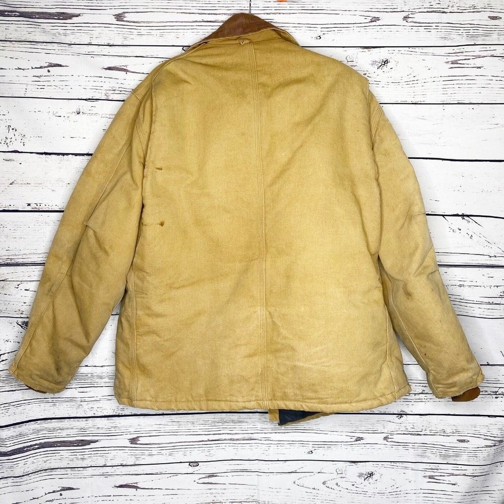 Carhartt Mens Vintage Duck Distressed Worn Workwear Jacket Chore Coat XXL - Picture 7 of 10